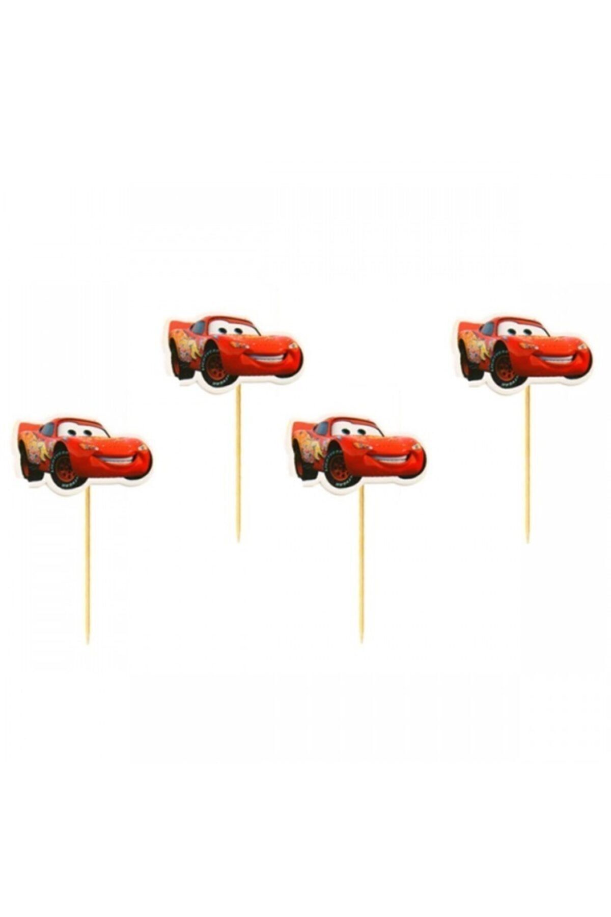 CARS Arabalar Şimşek Mcqueen 20 Adet Doğum Günü Parti Kürdan Sunum Kürdanı