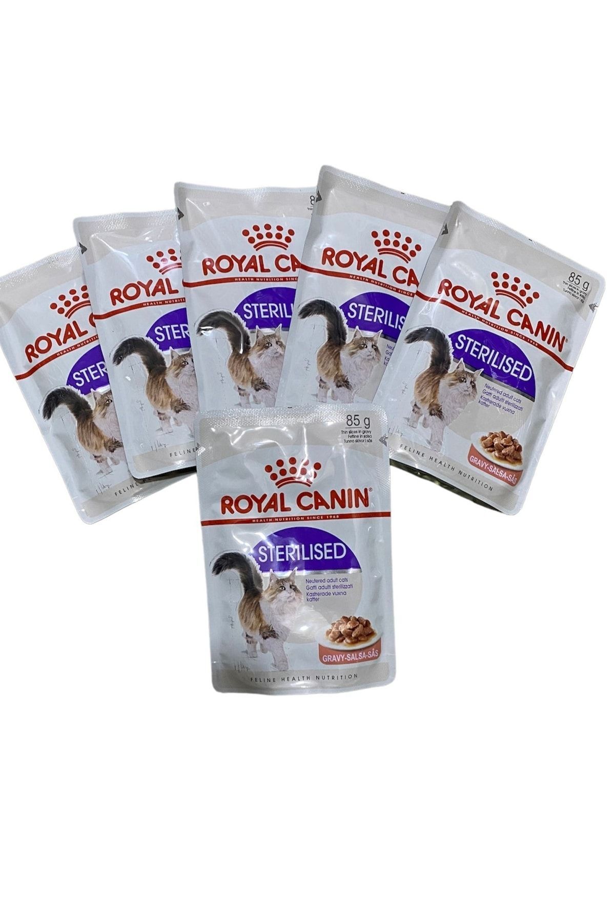 Sterilised Gravy Soslu Pouch Kısır Kedi Yaş Maması 6x85 Gr