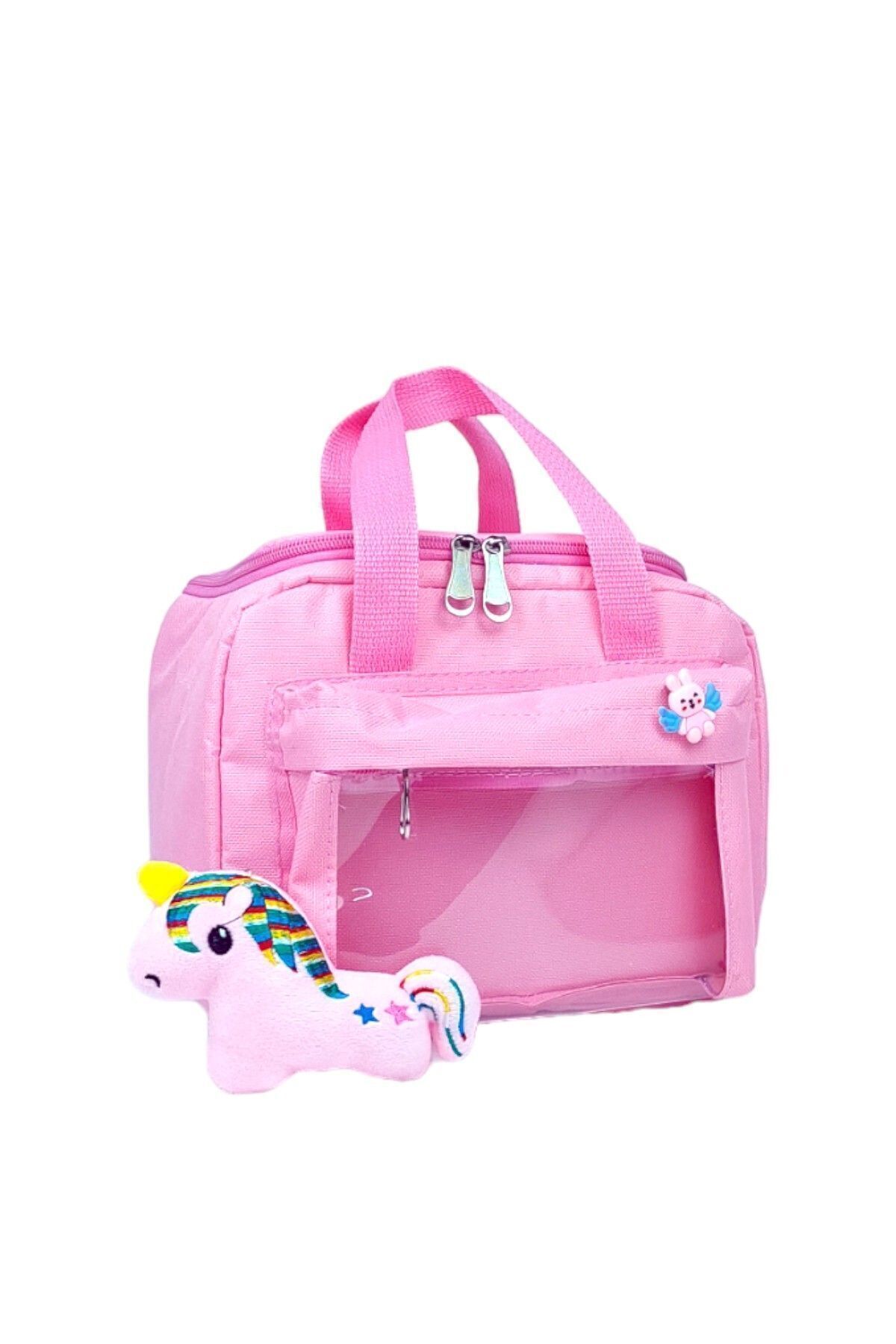 Kawaii Kore Tarzı Full Aksesuarlı Ortopedik Yerli Günlük Okul Çantası Kız Erkek Beslenme Çanta Seti