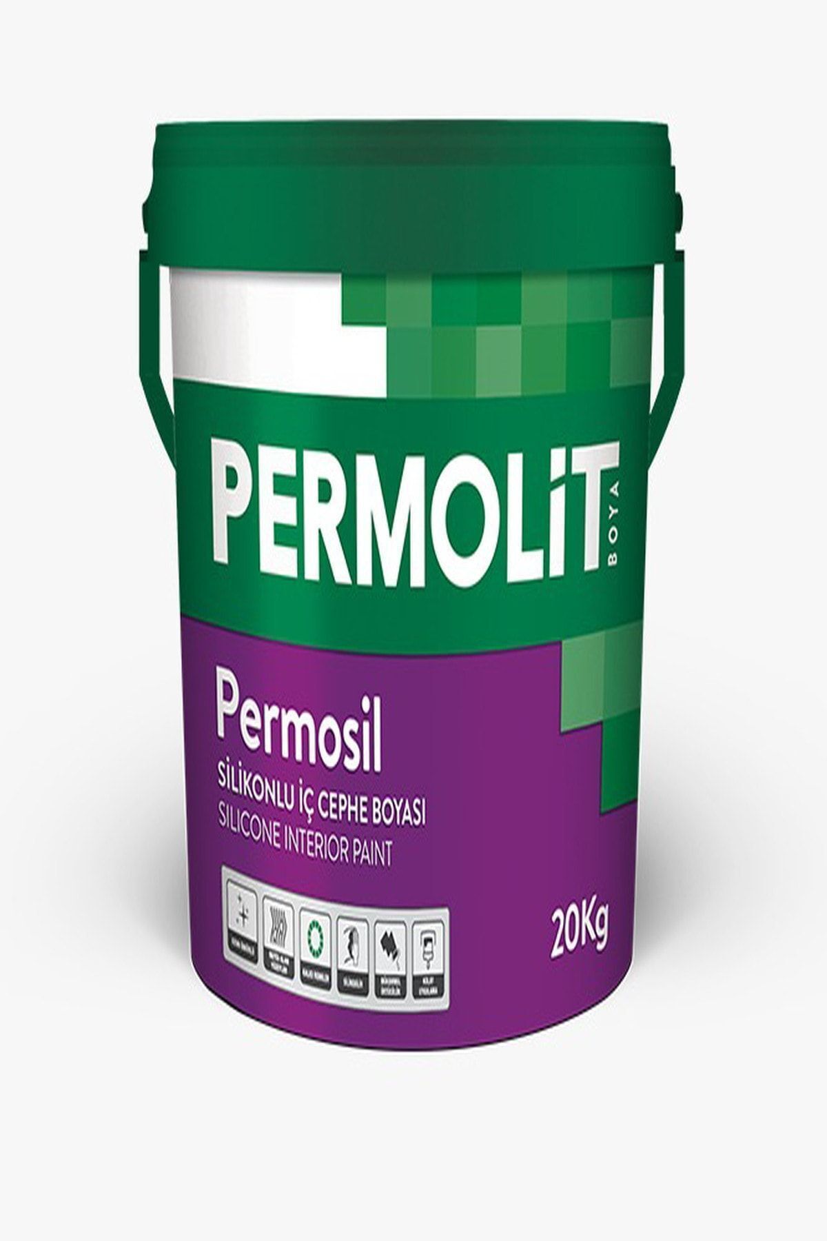 Permosil Silikonlu Iç Cephe Boyası Antik Gri
