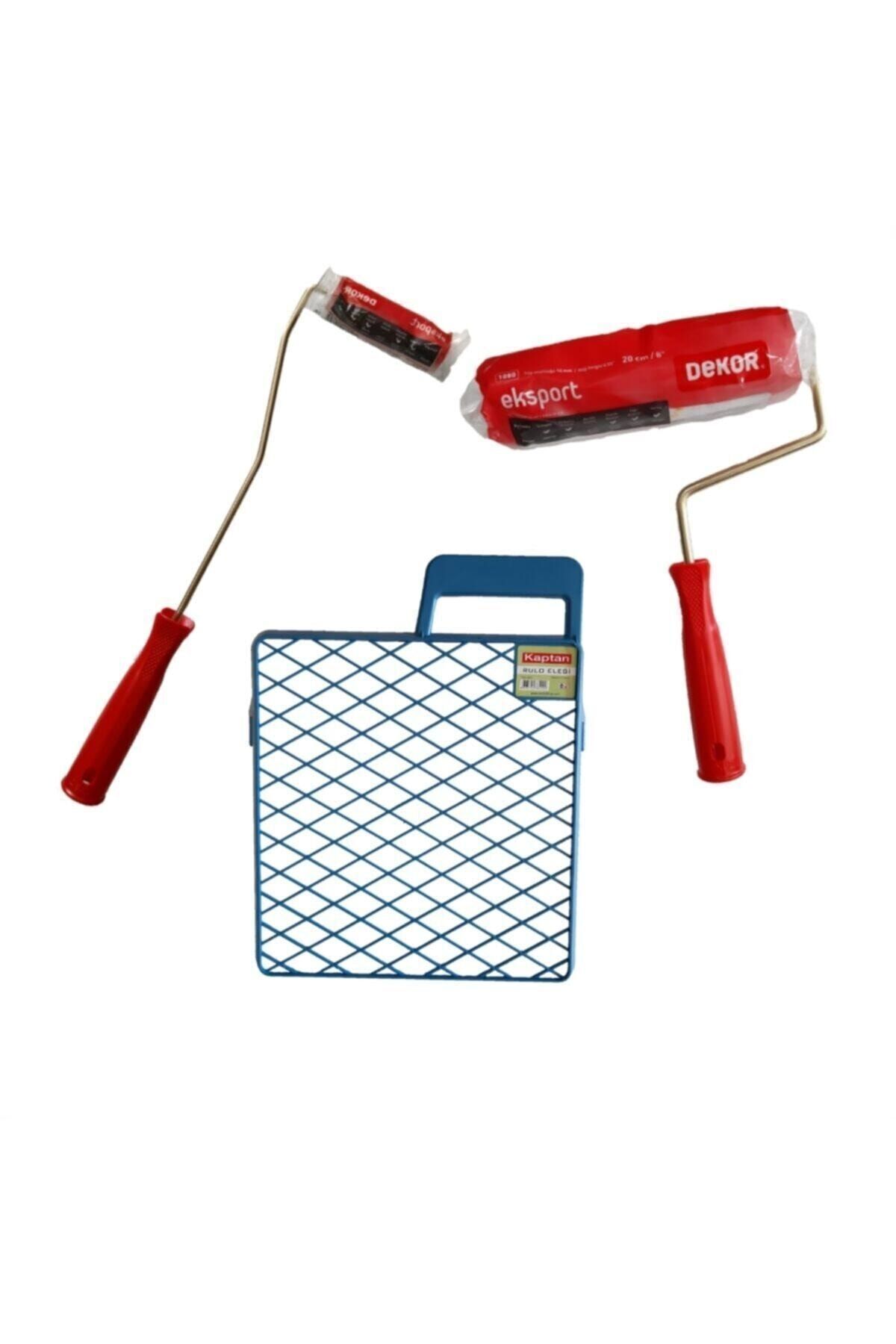 DEKOR RULO Saten Rulo, Parmak Rulo Ve Rulo Yedeği 3'lü Set