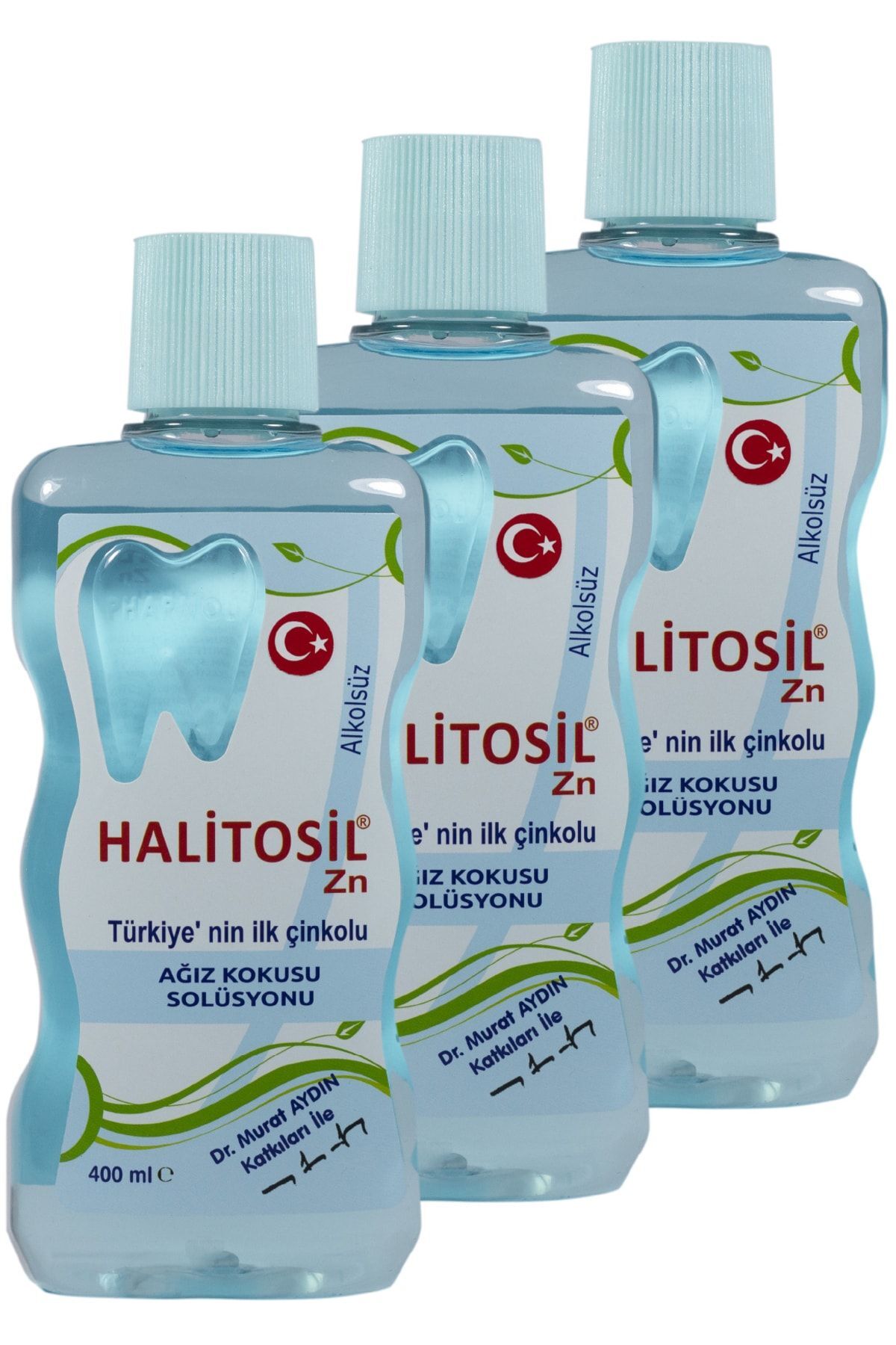 Halitosil 3 Adet Ağız Kokusu Solüsyonu 400 ml