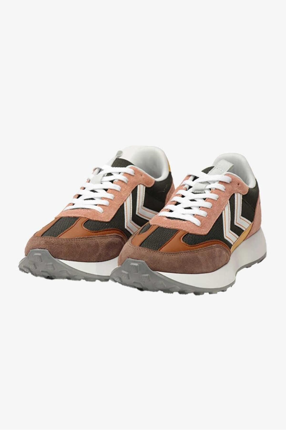 اسنیکر چند رنگ مردانه و زنانه Juno یونیسکس Fair Brown کفش ورزشیs 900308 0584 hummel
