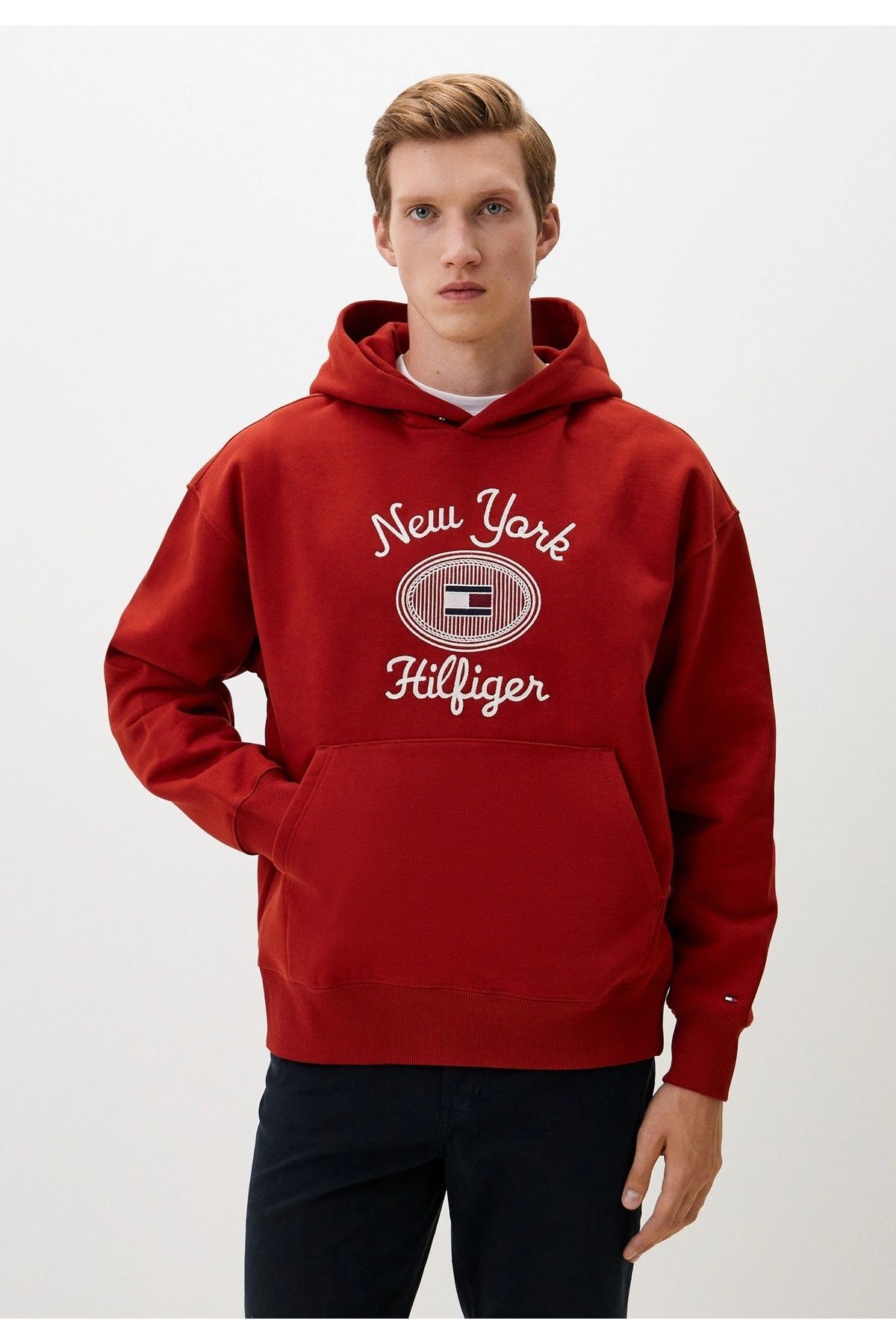 سویشرت مردانه رنگارنگ تامی هیلفیگرTommy Hilfiger | MW0MW35563 اورجینال - تصویر 4