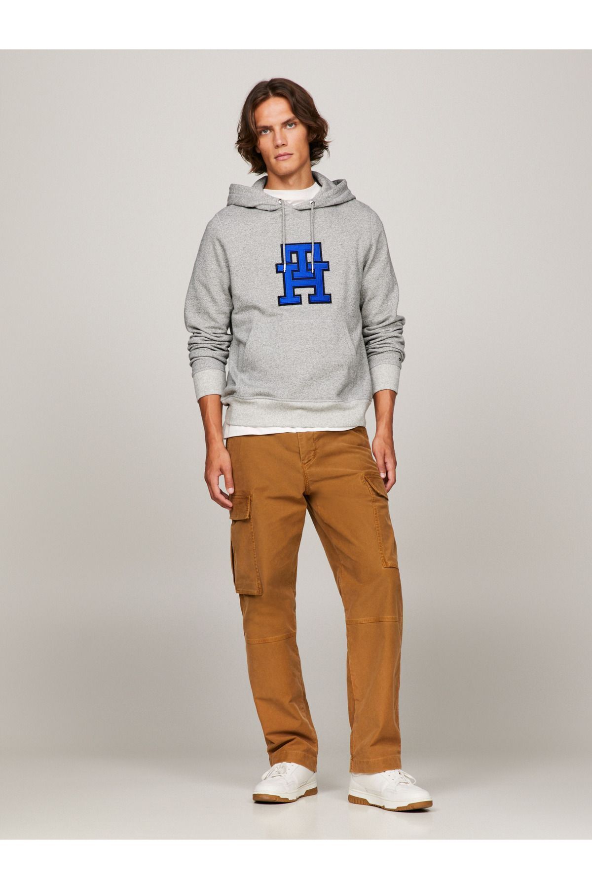 سویشرت مردانه خاکستری تامی هیلفیگرTommy Hilfiger | MW0MW32739 اورجینال - تصویر 6