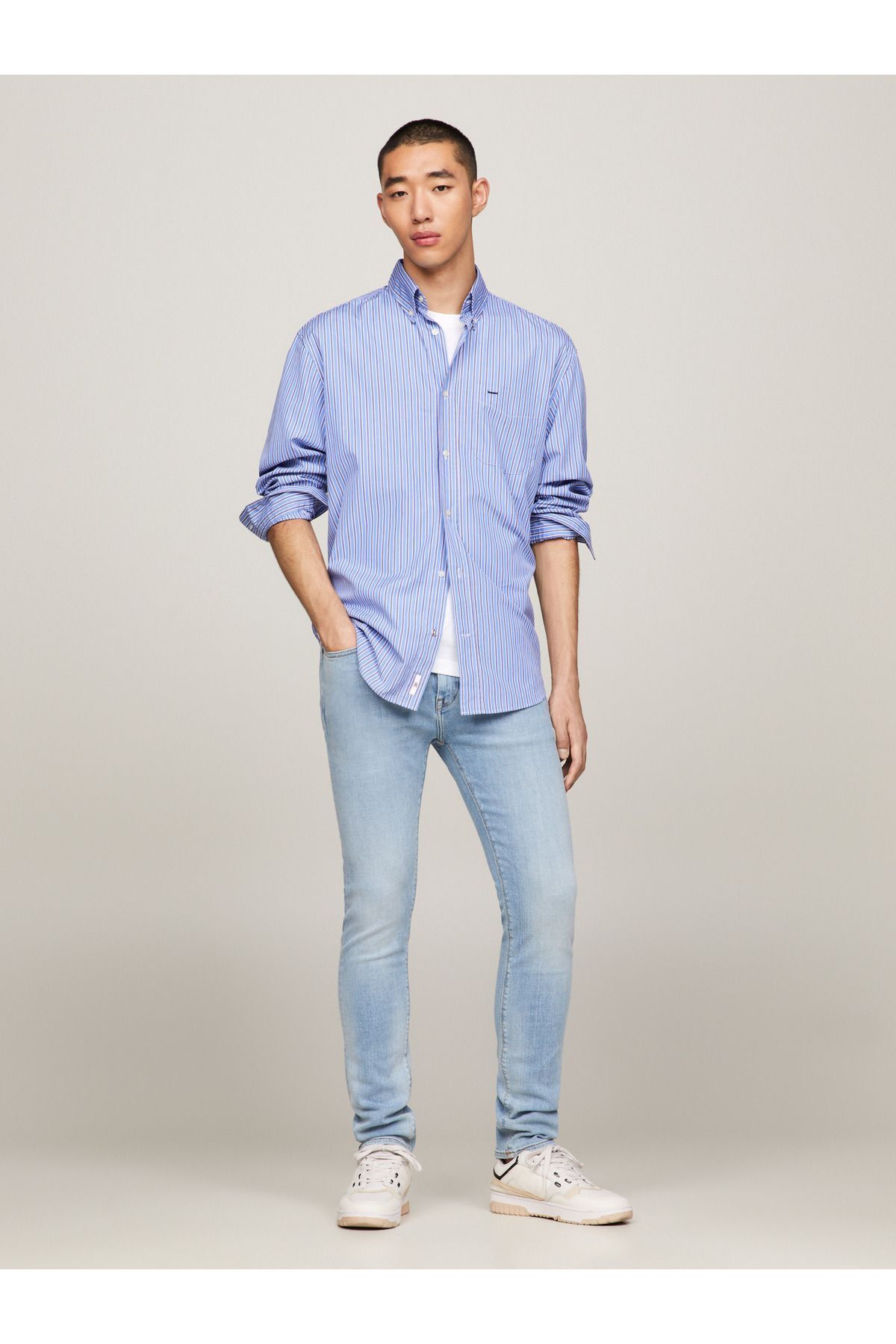 SLIM BLEECKER PSTR BENNET BLUE - 7