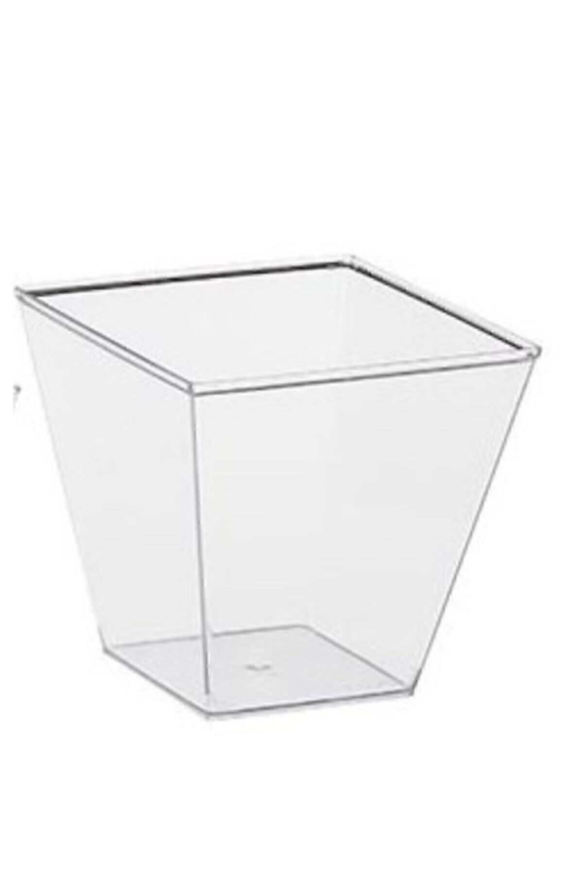prizma mini mica plastic presentation bowl cubic bowl 120 cc 12 piece salad appetiser bowl