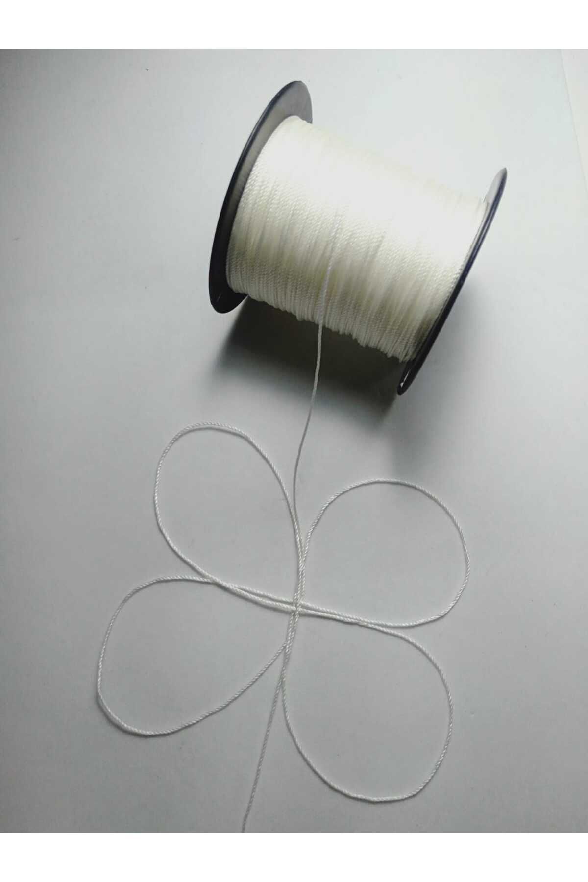 0.8 Mm 100 Metre Tesbih Ipi Kemik Beyaz Renk