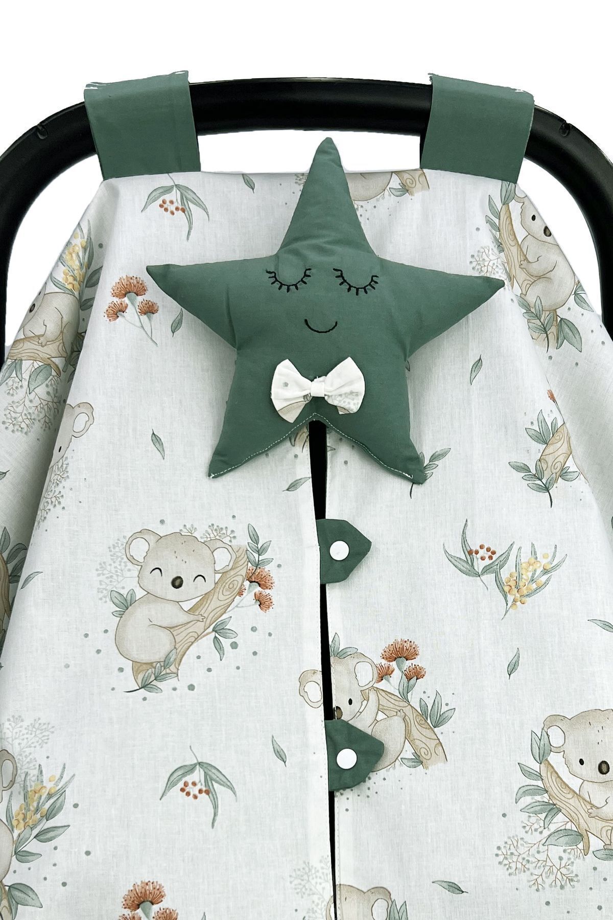 Atölye Eda Exclusive Koala Desen Puset Örtüsü Minderi Çarşafı 3 Parça fotoğrafı 4 (önizleme)