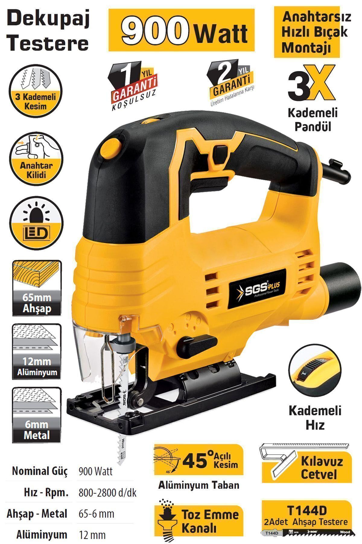 SGS DEKUPAJ TESTERE 900 WATT