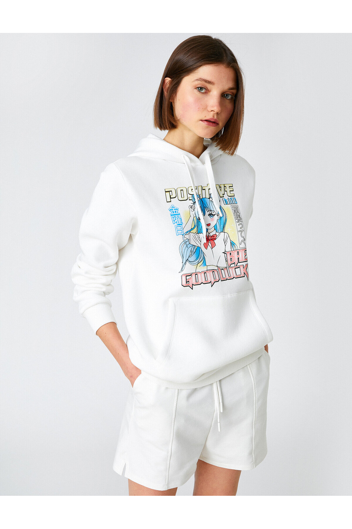 سویشرت زنانه اکرو کوتونKoton | 3WAL10030IK اورجینال - تصویر 2