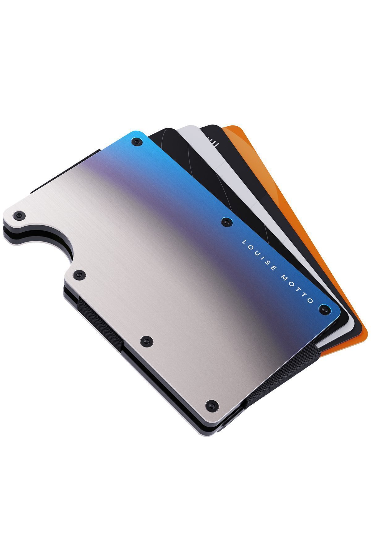 کیف فلزی مینیمال Cardx Burnt Clips | RFID محافظ، طراحی مدرن، رنگ یانیک متال | مناسب برای بانوان و آقایان Louise Motto