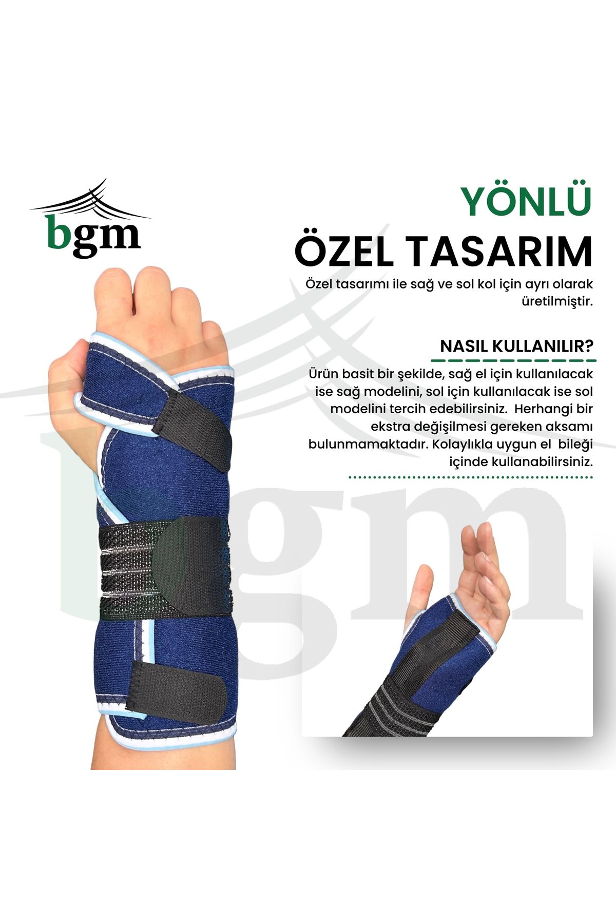 bgm-Hand Wrist Splint Blue Metal Support High Quality Static Hand Wrist Splint 3