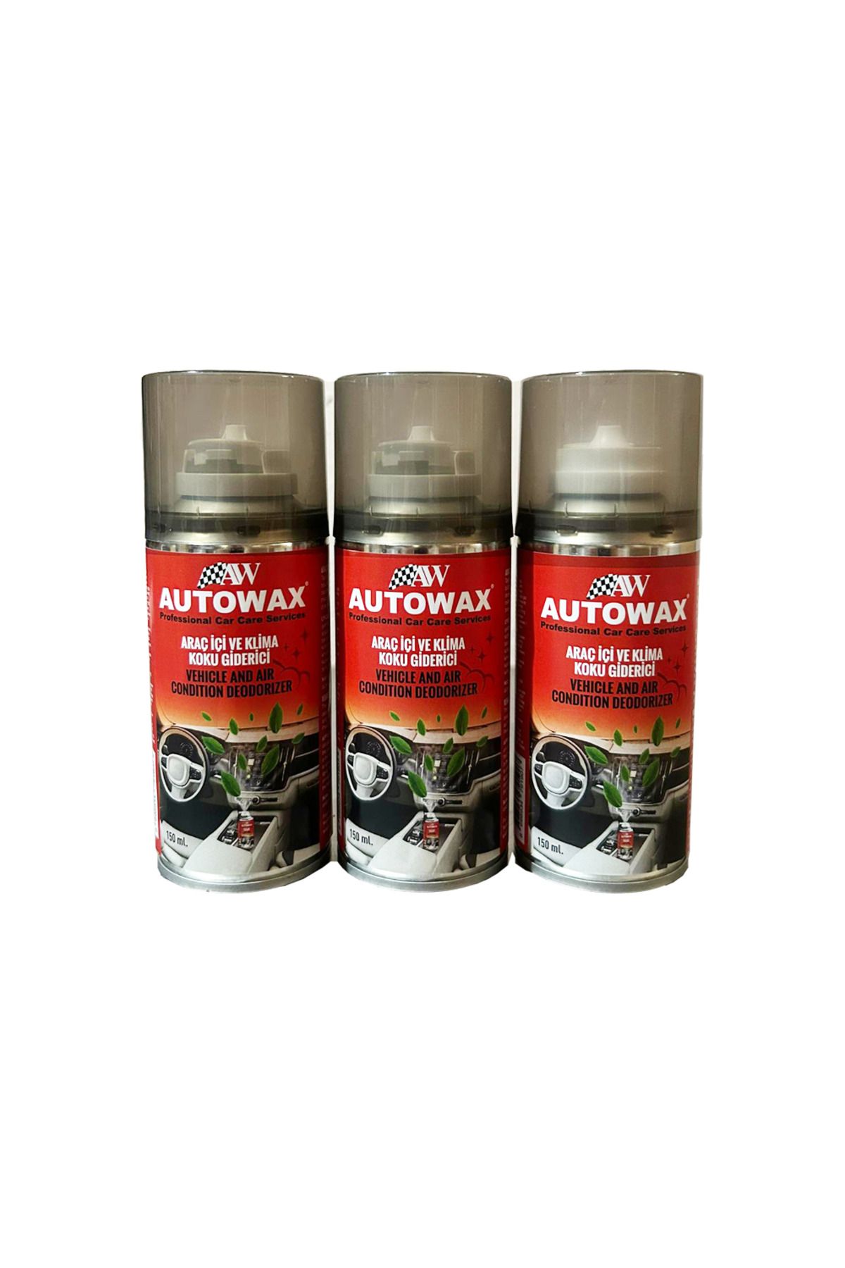AUTOWAX Araba Klima Temizleyici Hava Tazeleyici Koku Bombası 3'lü