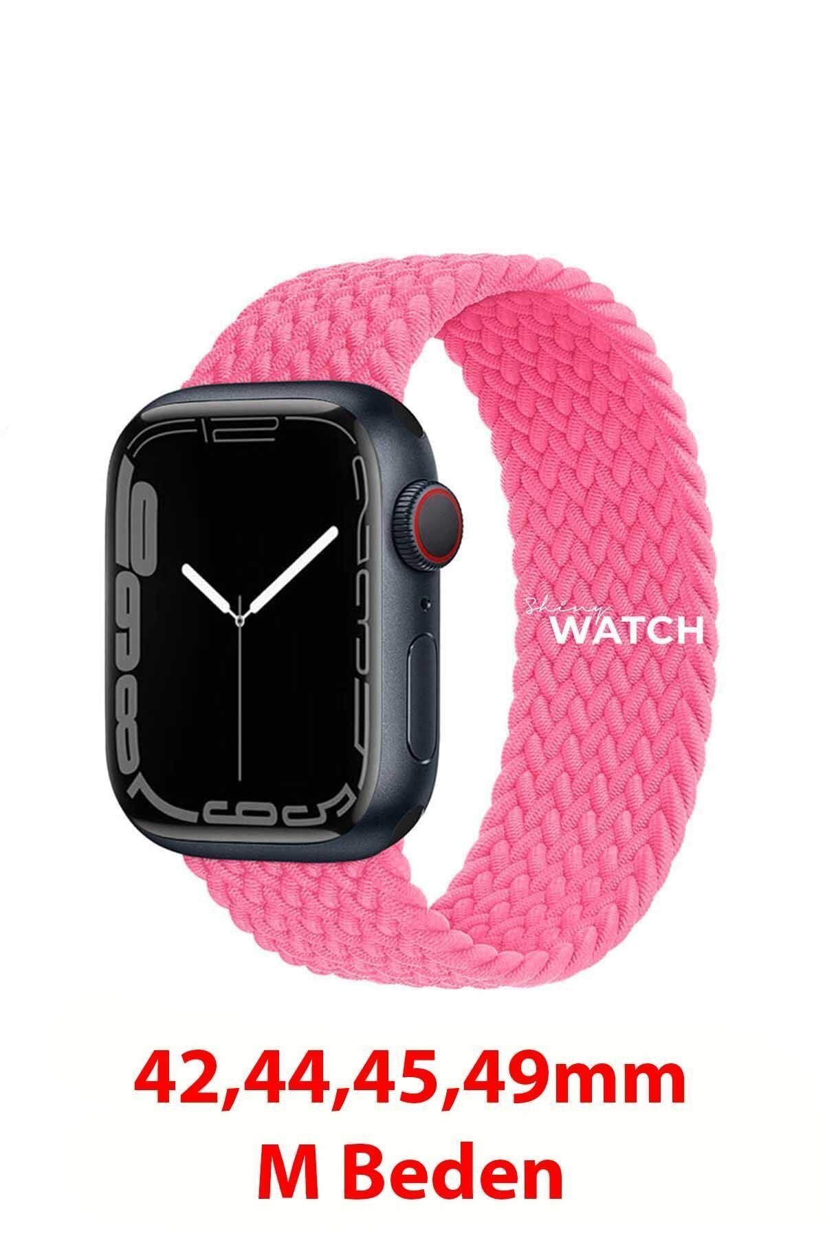 ShinyTECH-Apple Watch Flamingo Color Mesh Band - 42/44/45/49mm W10 46/49mm m 1