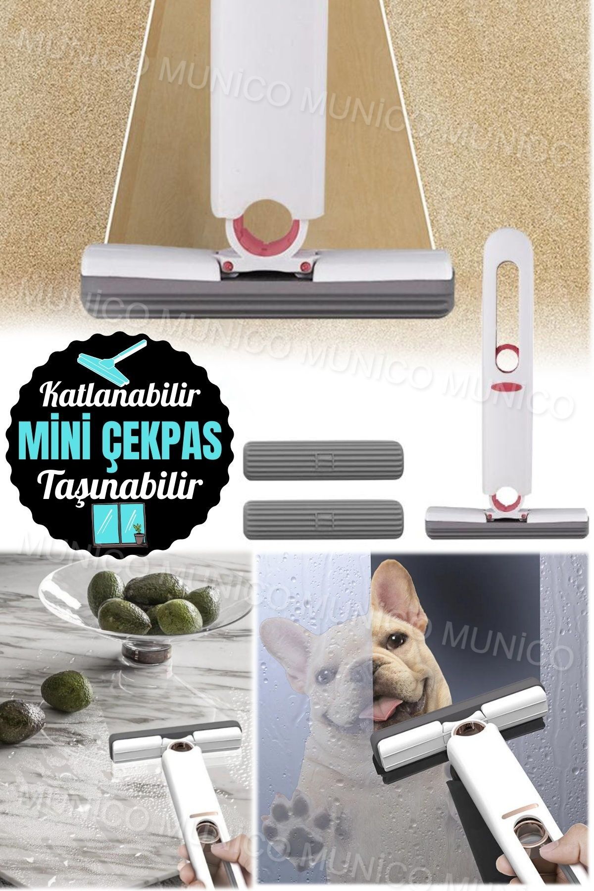 Quick and Effective Cleaning Mini Cleaning Mat - Easy Storage and Use Portable Mini Mop