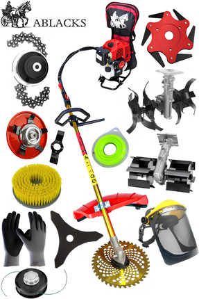 ABLACKS Profesyonel Sırt Tırpan + Çift Çapa Aparatı + 10’Lu Bahçivan Seti