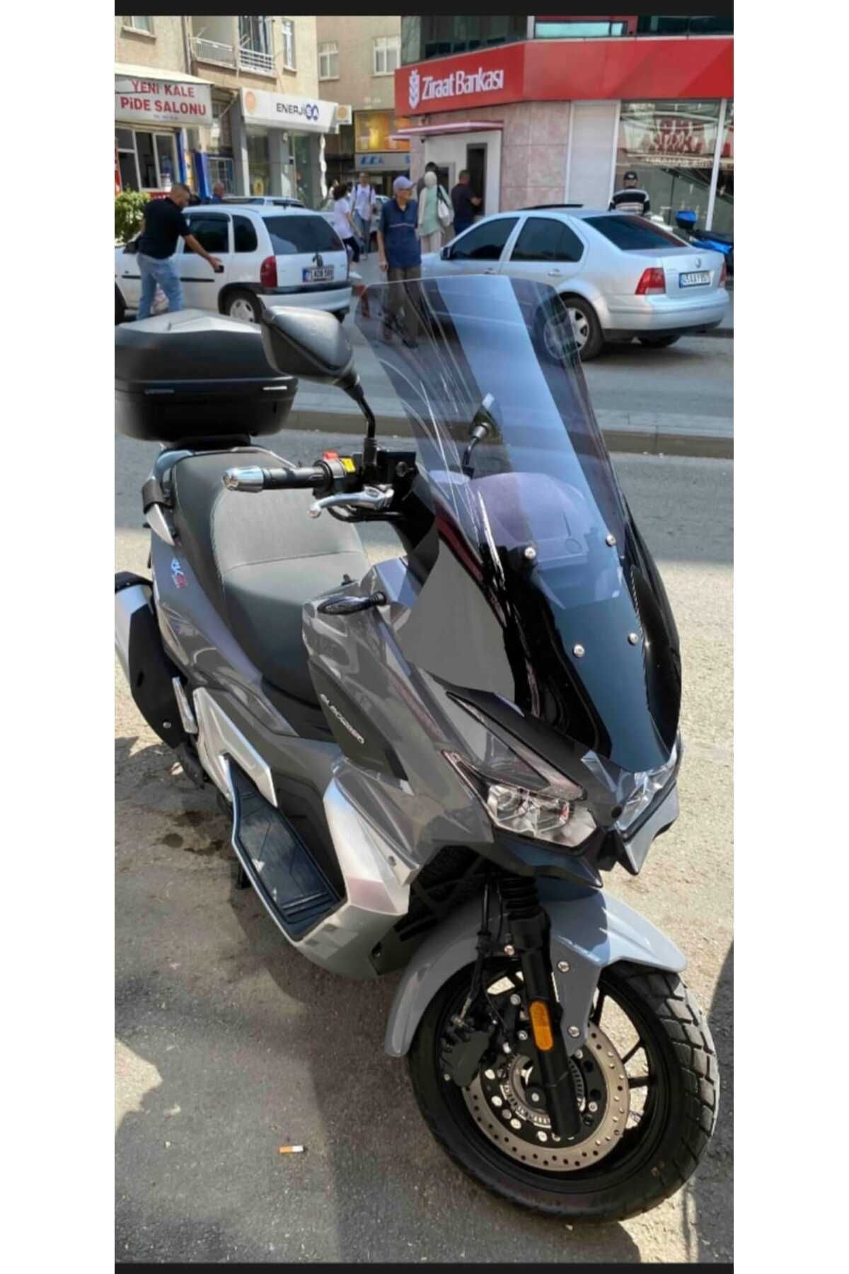 RKS Blade 250 -350 Siperlik Ön Cam 2023-2025 Model 65cm Füme Renkli 4mm ORTA BOYLU CAM