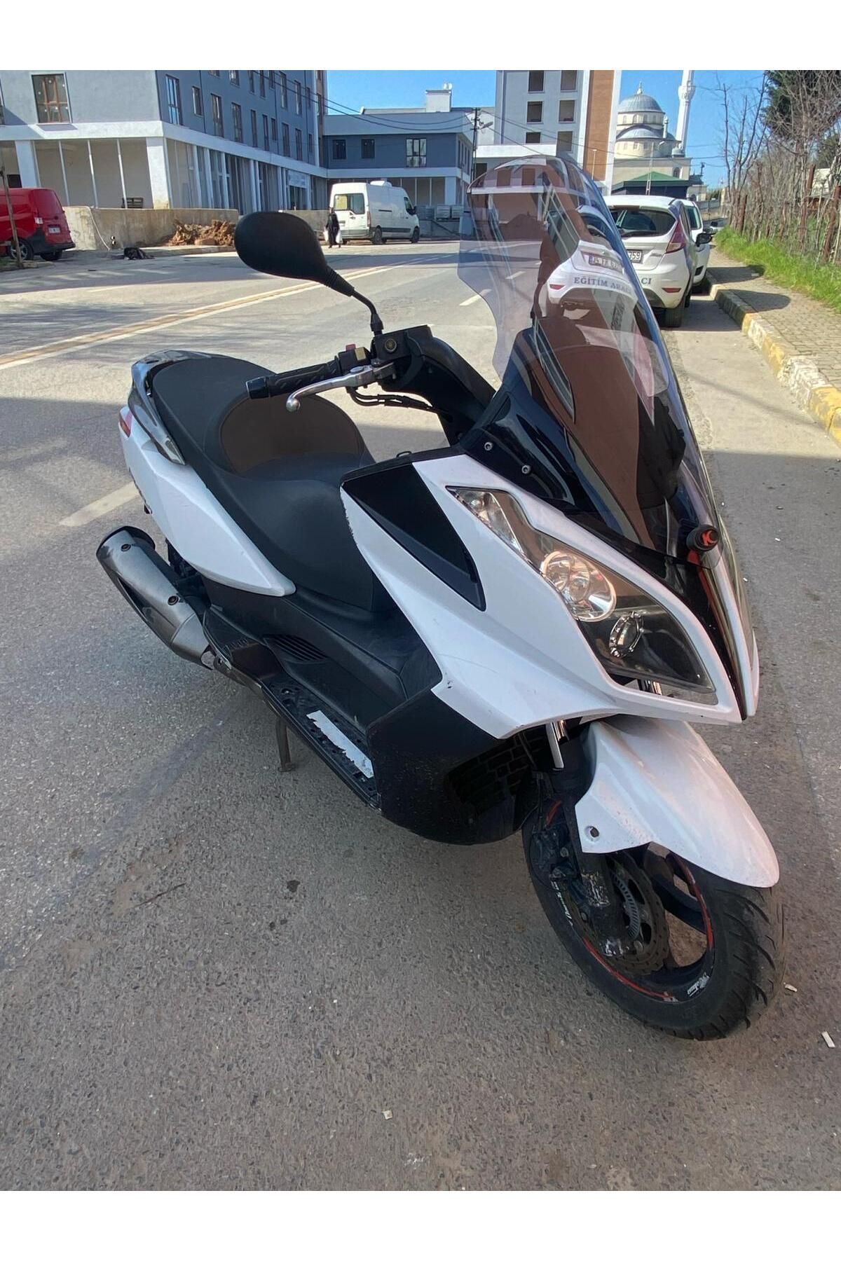 Kymco Downtown  200 300 Siperlik Ön Cam 2011 2015 Model 78cm Füme Renkli 4mm UZUN CAM