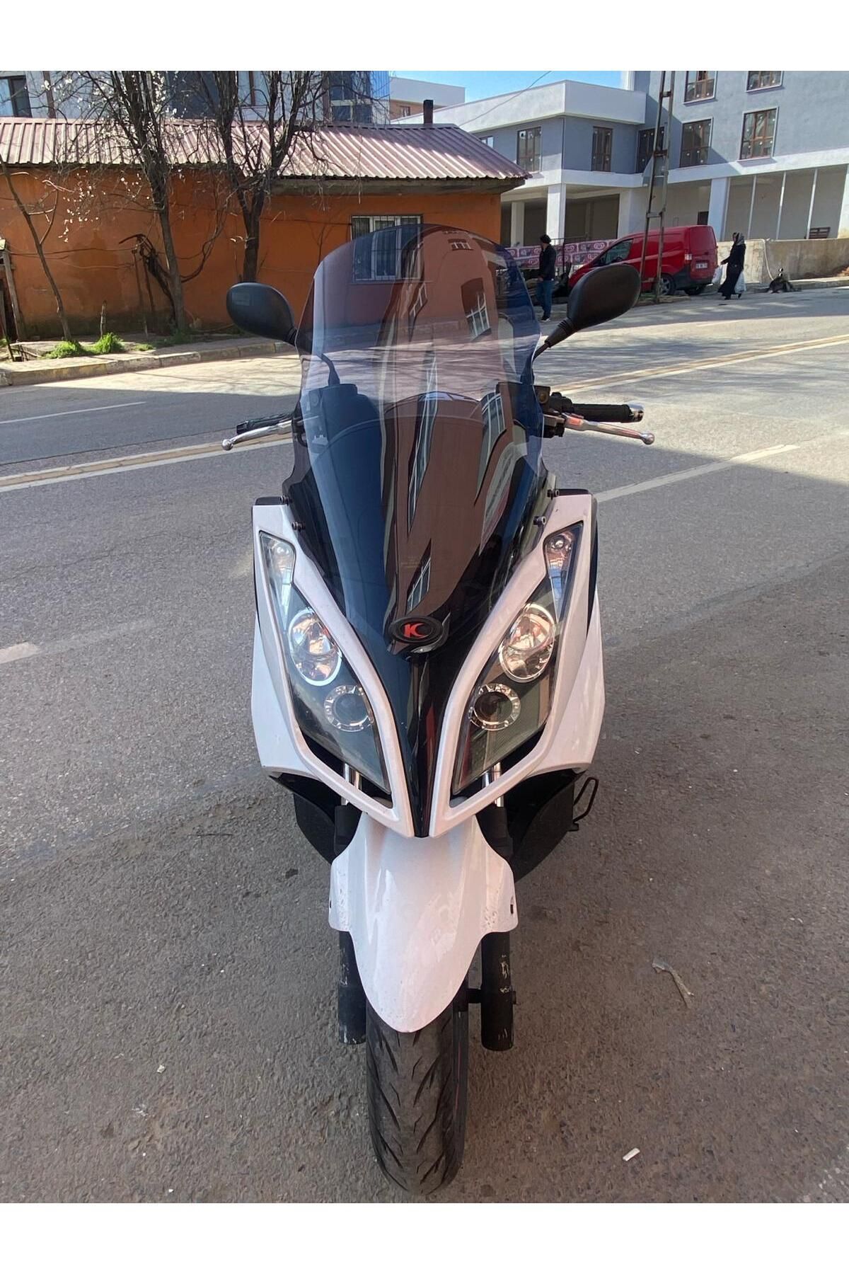 Kymco Downtown  200 300 Siperlik Ön Cam 2011 2015 Model 78cm Füme Renkli 4mm UZUN CAM