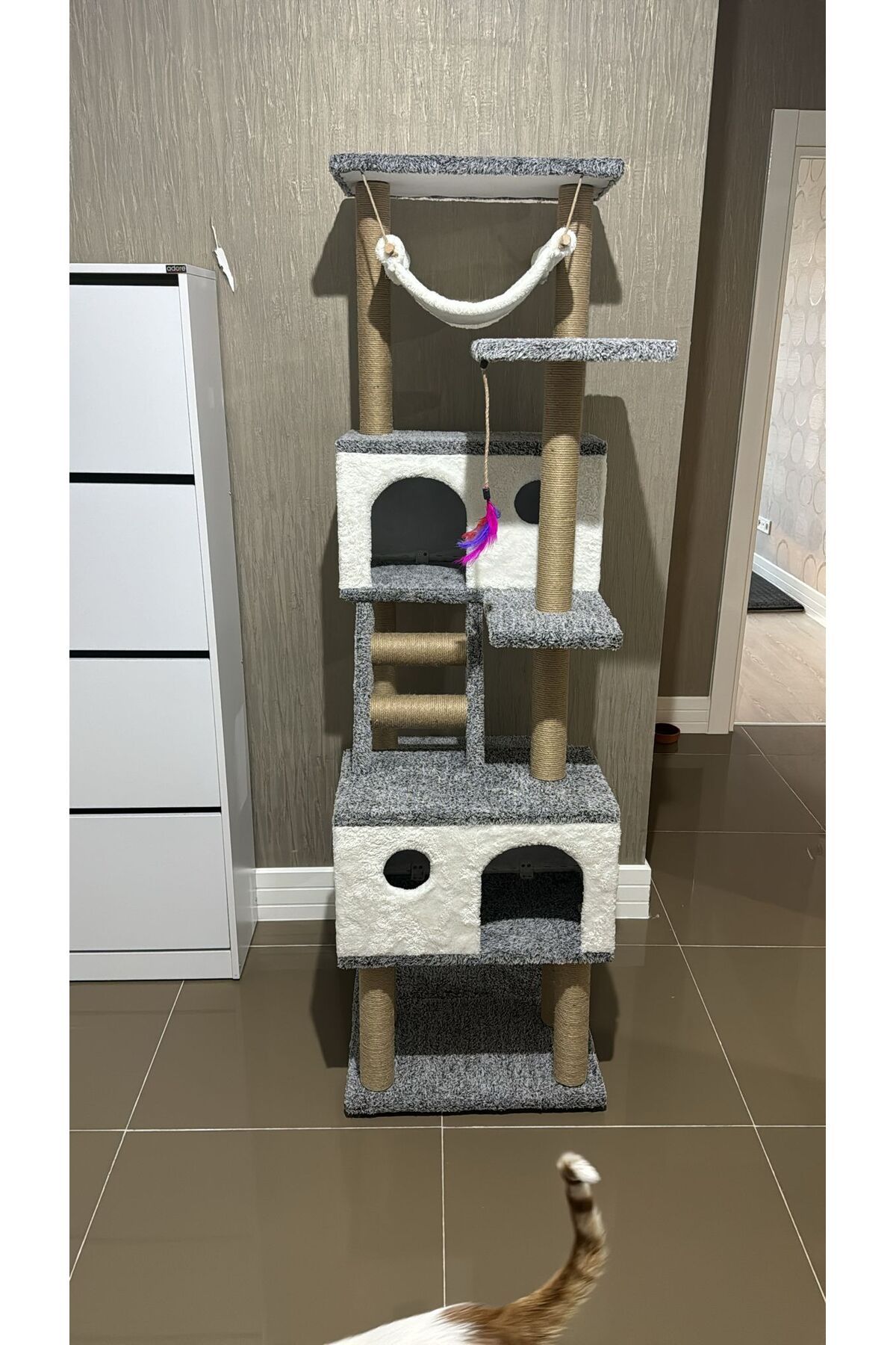 pethomealpi-Luxury Cat Scratching House and Play Platform - with Hammock and Nest 2