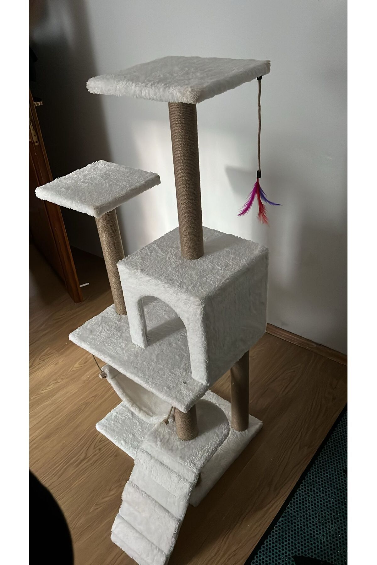 pethomealpi-Luxury Cat Scratching House and Play Platform - with Hammock and Nest 3
