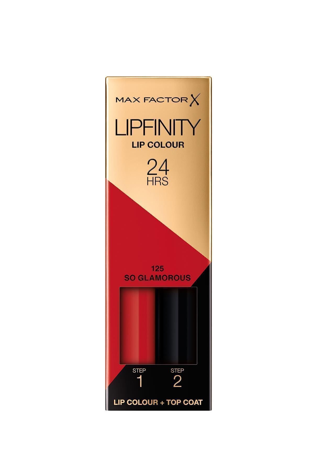 رژ لب بادوام و مومیایی براق - Lipfinity Liquid Lipstick 125 So Glam Max Factor