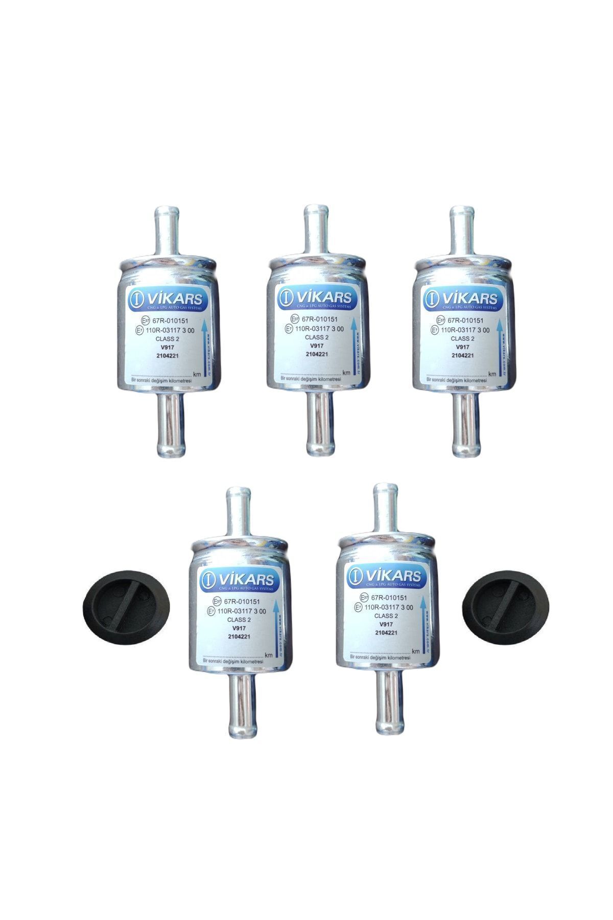 VİKARS Lpg Filtre 5 Adet- Atiker-akl-tartarini-cangas-mimgas-zavoli Uyumlu Gaz Filtre