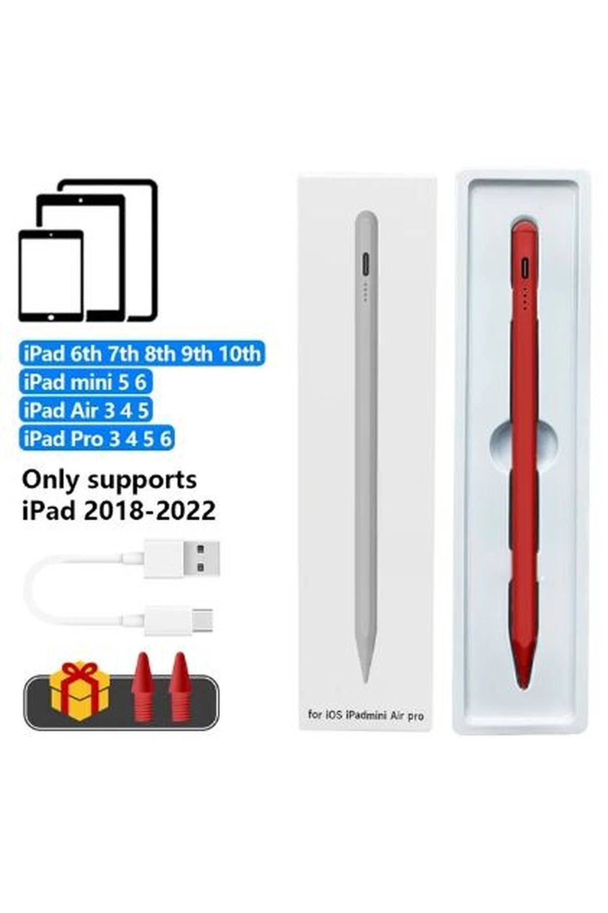 gökmer Apple Ipad Pencil Ipad Air-pro-mini Uyumlu Avuç Içi