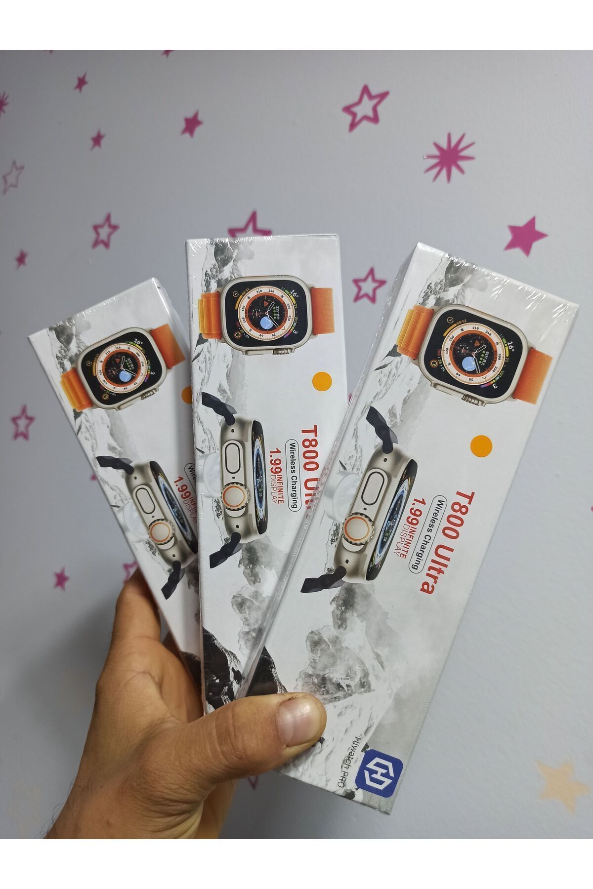 DT3 MATE 3 Adet T 800 Ultra Akıllı Saat Nabız Ölçer Sesli Görüşme
