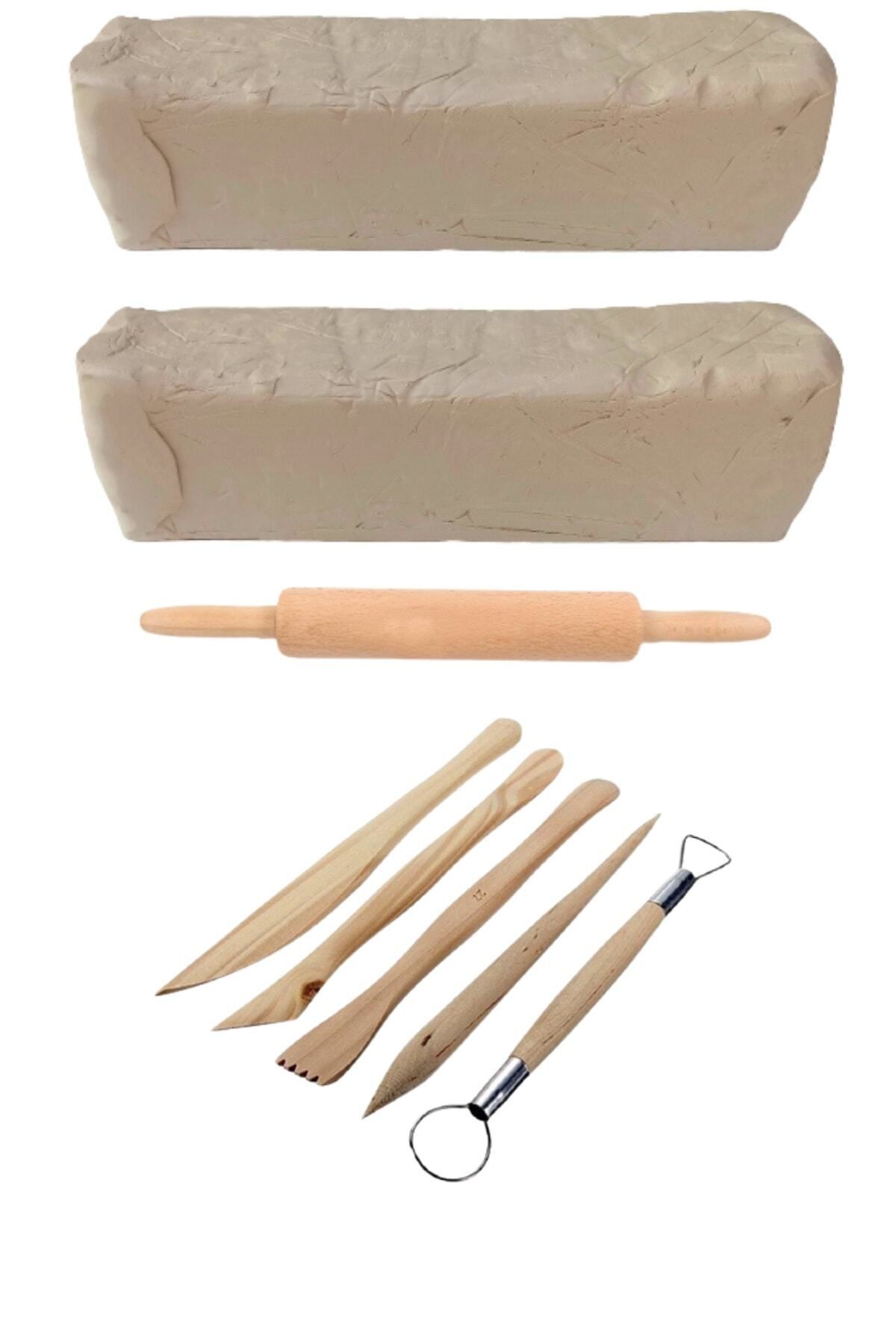 Seramik Hamuru Doğal Kil Çamuru 8,7 kg Ebeşuar Modelaj Seti