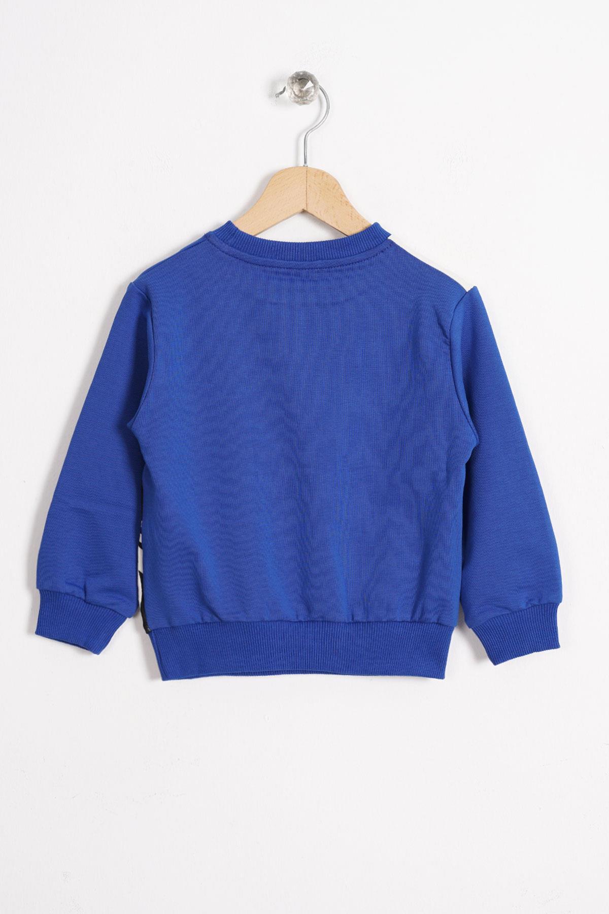 سویشرت پسرانه آبی zepkids | 1036381 اورجینال - تصویر 2