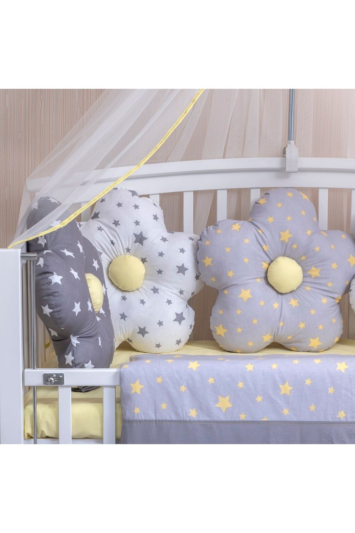 Mini Baby Bebek Uyku Seti 60x120 Astel Sarı 11 Parça fotoğrafı 3 (önizleme)