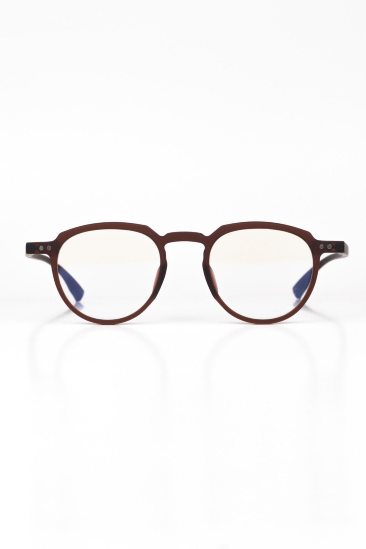 LUNOX-Lucia Matte Brown Unisex Computer Screen Glasses 5