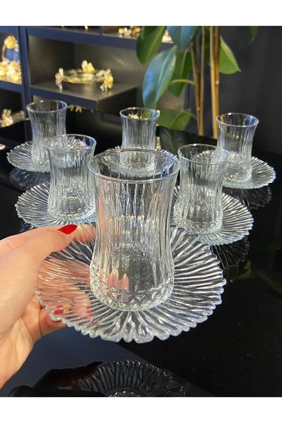 12 Piece Elysia Tea Cup Saucer Tea Set