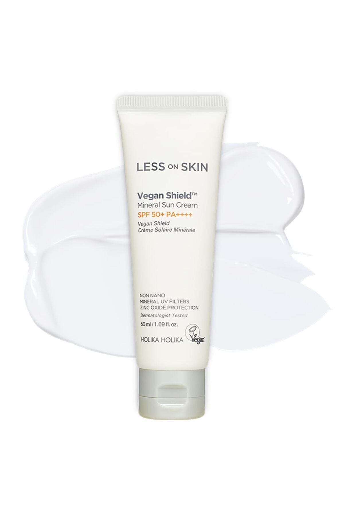کرم ضد آفتاب صورت خورشید وگان SHIELD MINERAL SUN SPF 50+ PA ++++ خورشیدی فیلتر معدنی 50 میل Holika Holika