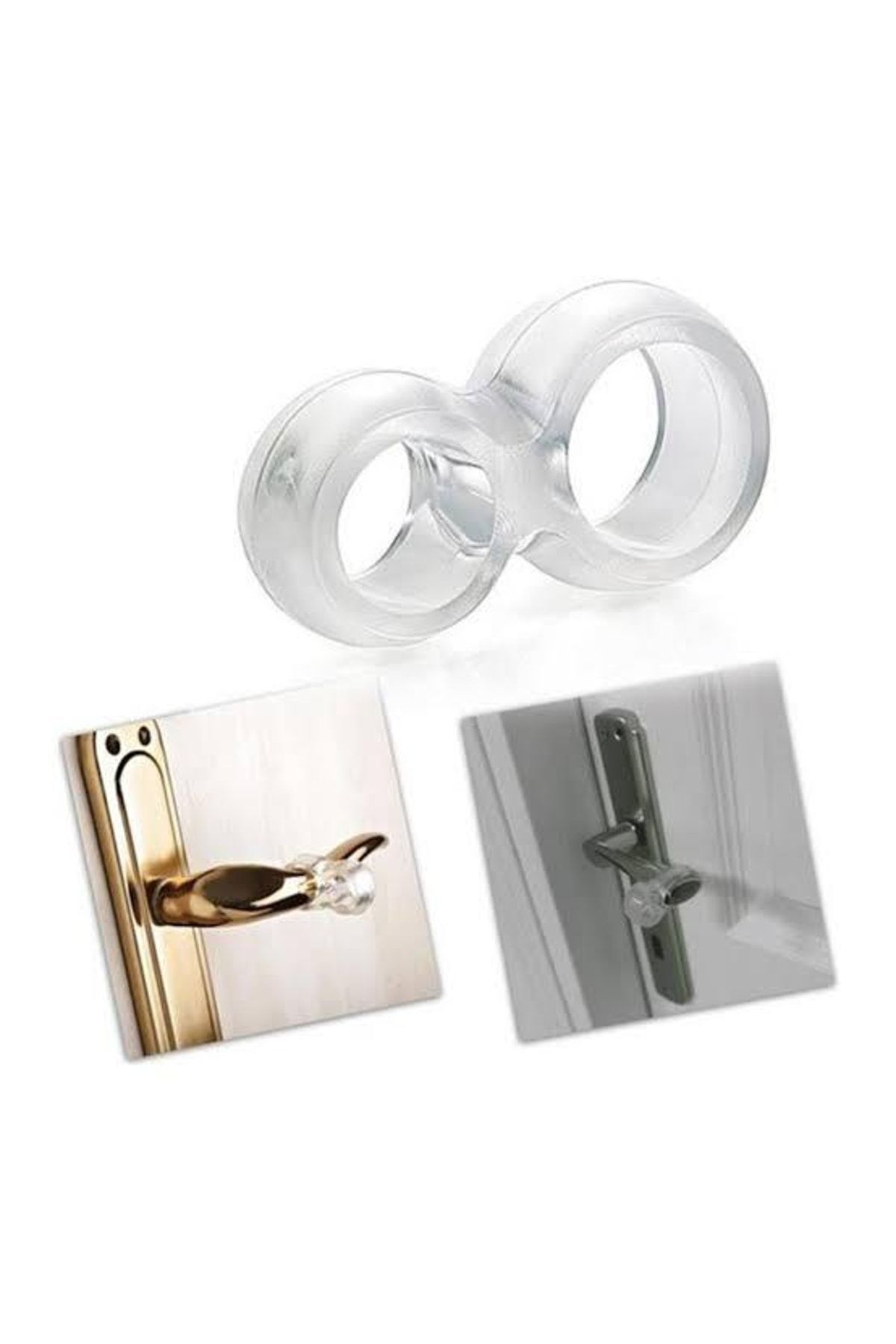 G-Plast-Door Handle Rubber Door Stopper Snap-On Handle Pack of 5 7
