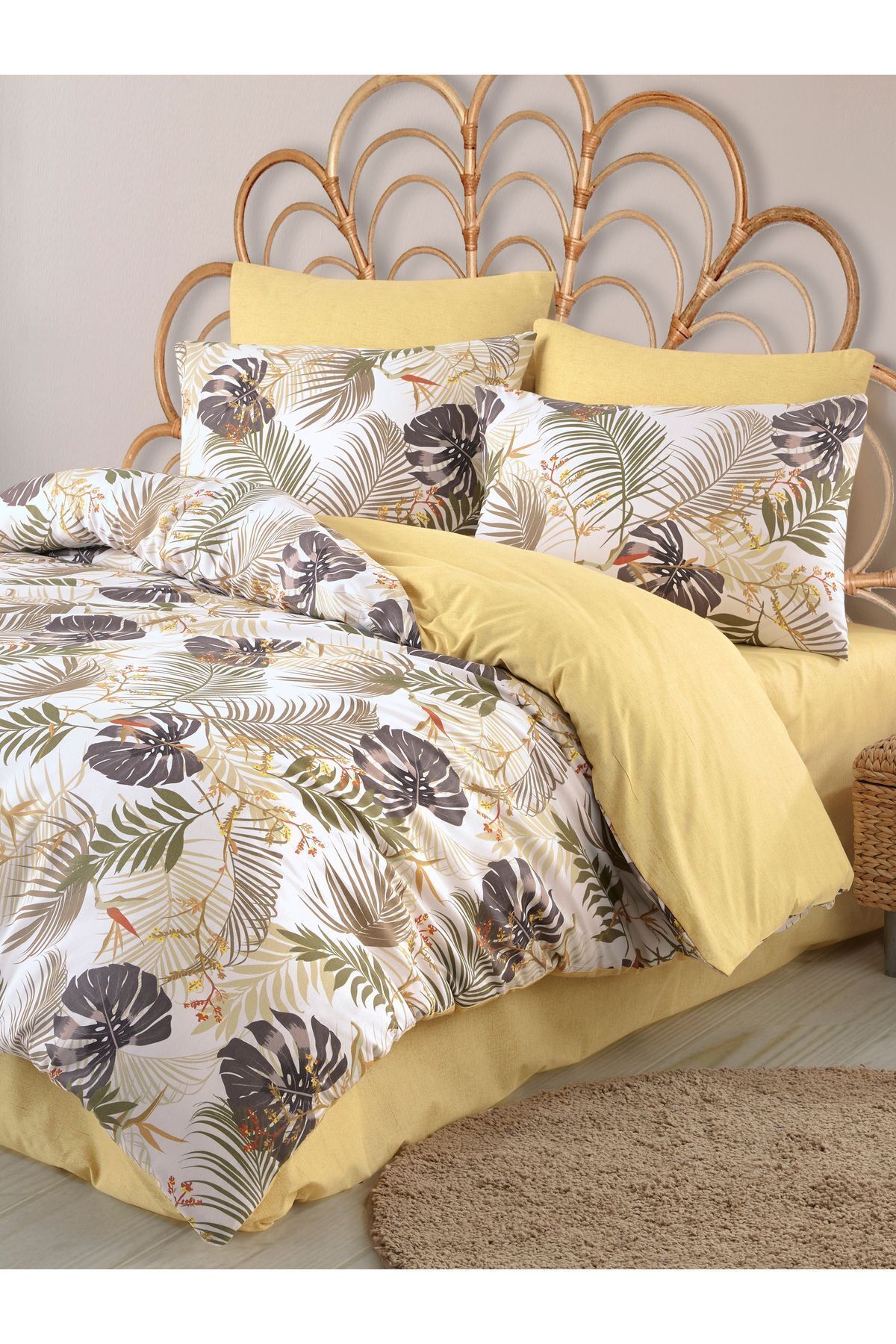 MyStory Home-Monstera Single Elastic Duvet Set 4