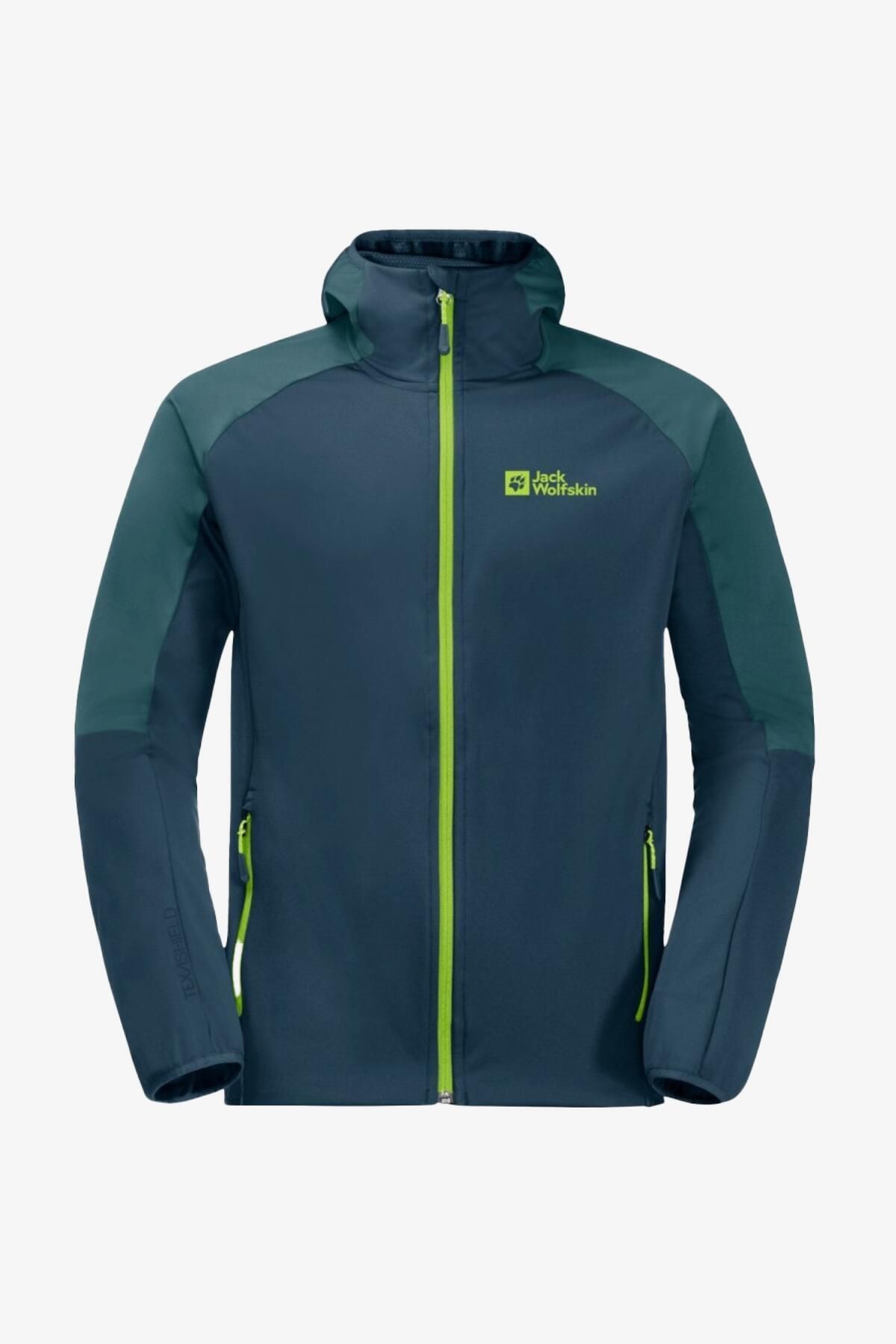 مانتو مردانه Feldberg Hoody M Green 1306922-1274 Jack Wolfskin
