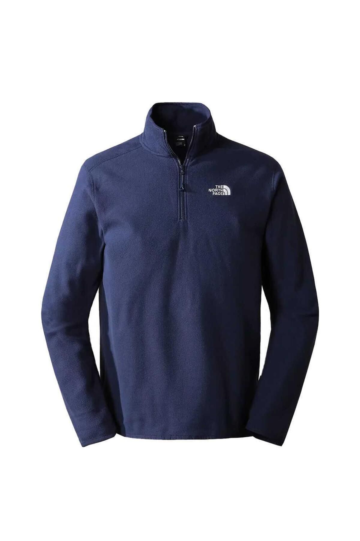 پلیور آبی مردانه Northface Male 100 Glacer 1 4 ZIP EU قزاق The North Face
