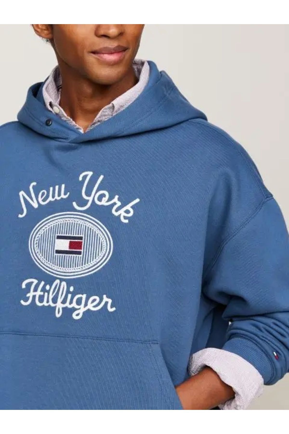 سویشرت مردانه رنگارنگ تامی هیلفیگرTommy Hilfiger | MW0MW35563 اورجینال - تصویر 3