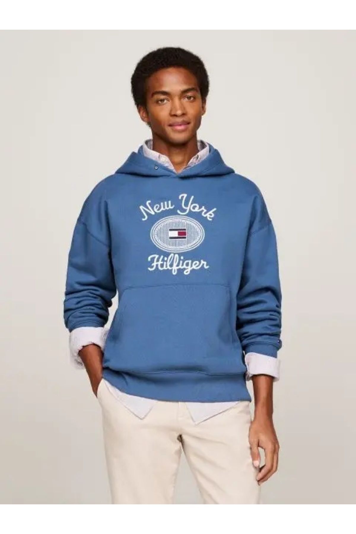 سویشرت مردانه رنگارنگ تامی هیلفیگرTommy Hilfiger | MW0MW35563 اورجینال - تصویر 2