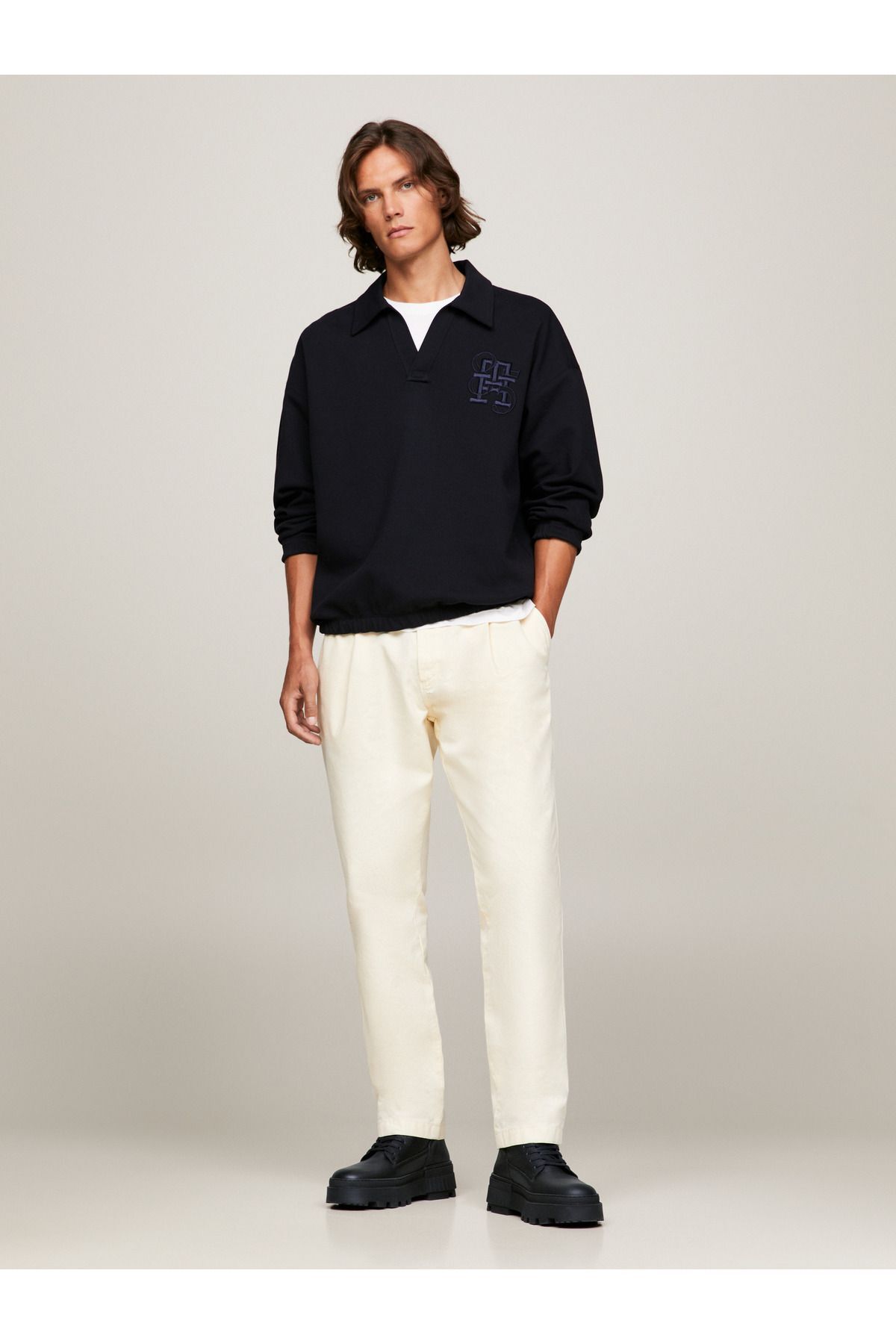 اسنیکر مردانه چکمه بلند چونیک LTH BK Tommy Hilfiger