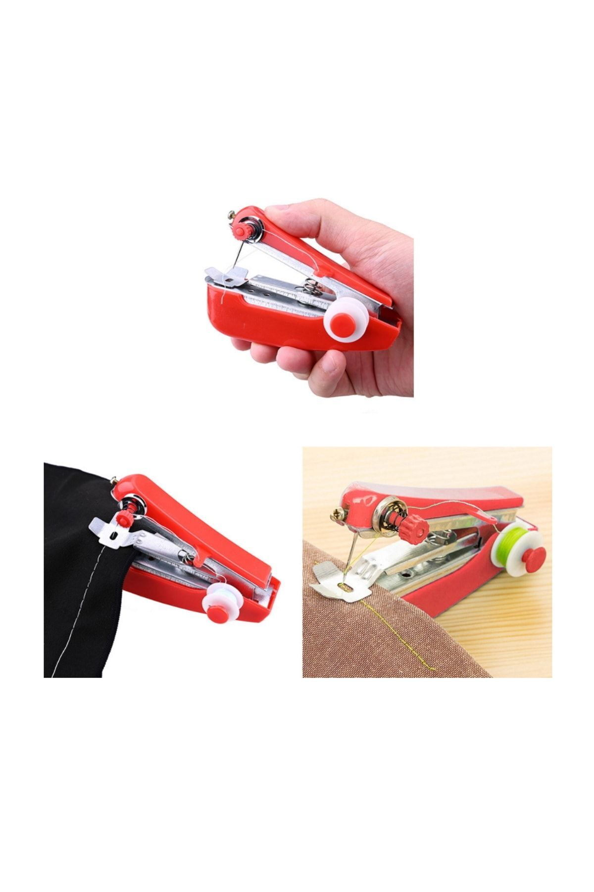 Kenpool Mini Manuel Seyahat Dikiş Makinesi Giysi El Dikiş Taşınabilir El Aleti Aksesuarı