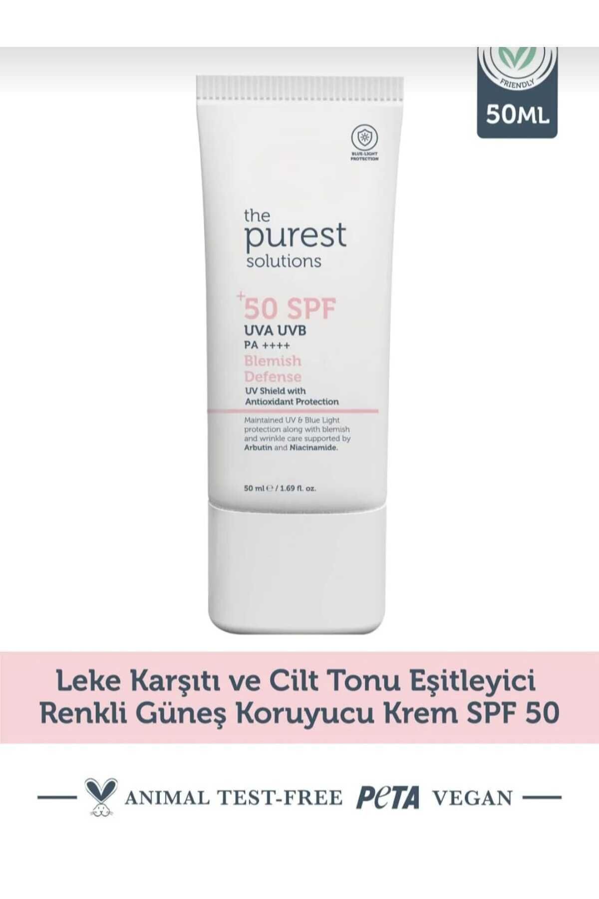 Leke Karşıtı ve Cilt Tonu Eşitleyici Renkli Güneş Koruyucu Krem SPF 50, 50 ml