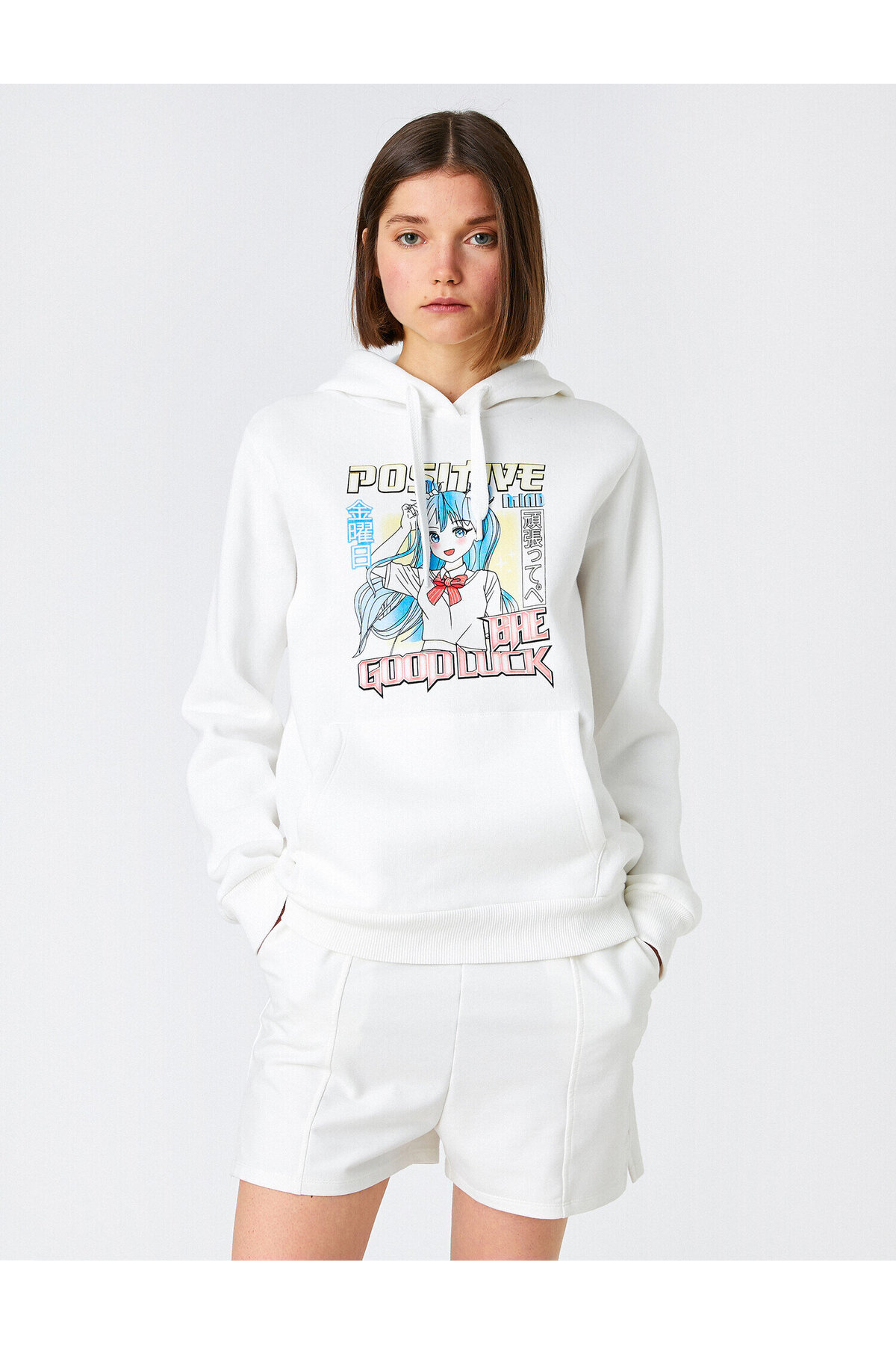 سویشرت زنانه اکرو کوتونKoton | 3WAL10030IK اورجینال - تصویر 3