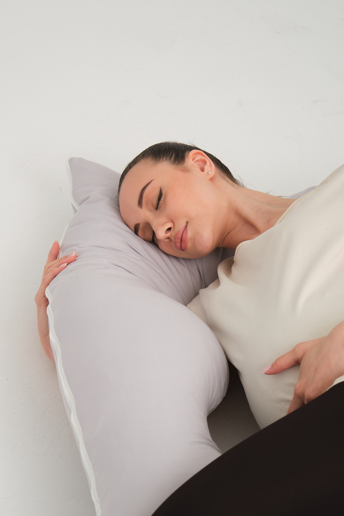 BabyModa 5 Farklı Bölge Destekli Hamile Yastığı Fermuarlı Emzirme Minderi fotoğrafı 6 (önizleme)