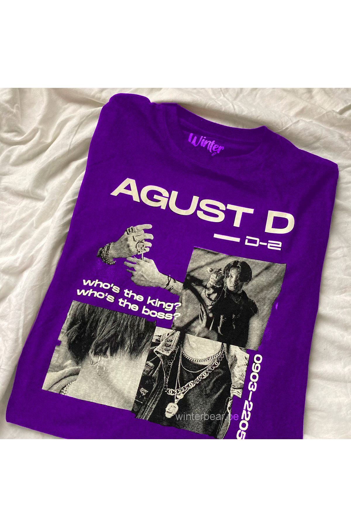 favorconsept Favoriconsept Bts Suga Agust D Who s The King Boss Unisex Ti ort Fiyat Yorumlar Trendyol
