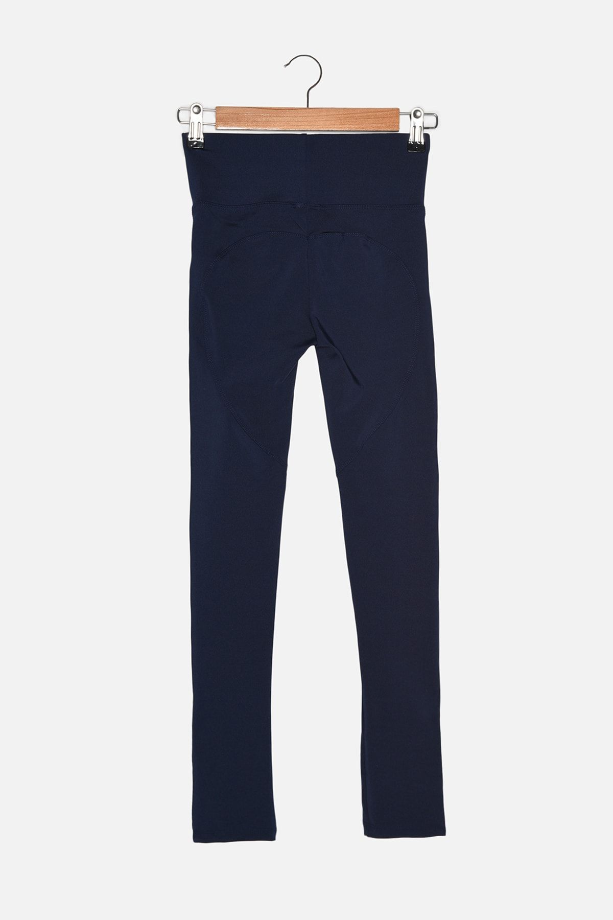 Trendyol Collection-Navy Blue Push-Up Featured Full Length Knitted Sports Leggings TWOAW21TA0030 7
