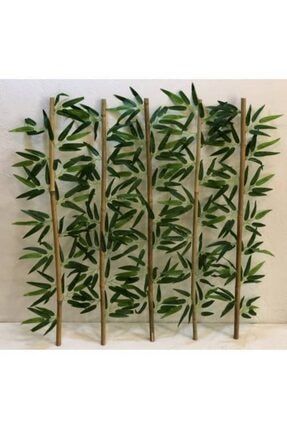 Yapay Yapraklı Dekoratif Bambu Çubuğu 90cm 5 Adet BY1018